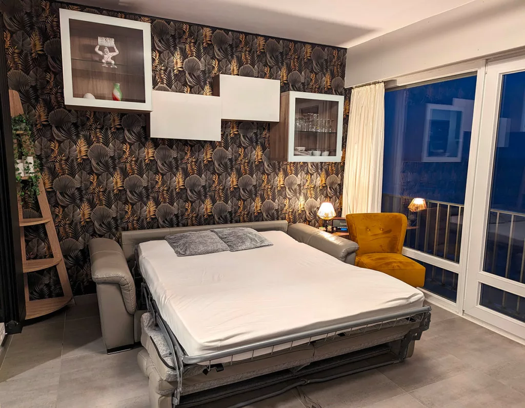 Location appartement mer du nord sur la digue - Chambre